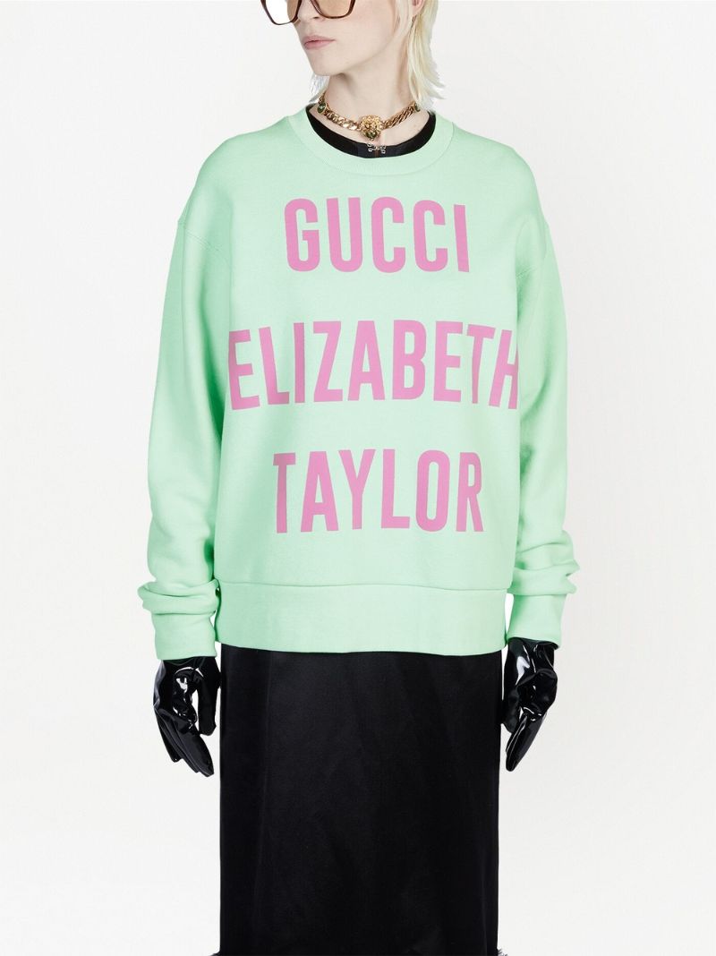 Green Elizabeth Taylor Cotton Sweatshirt