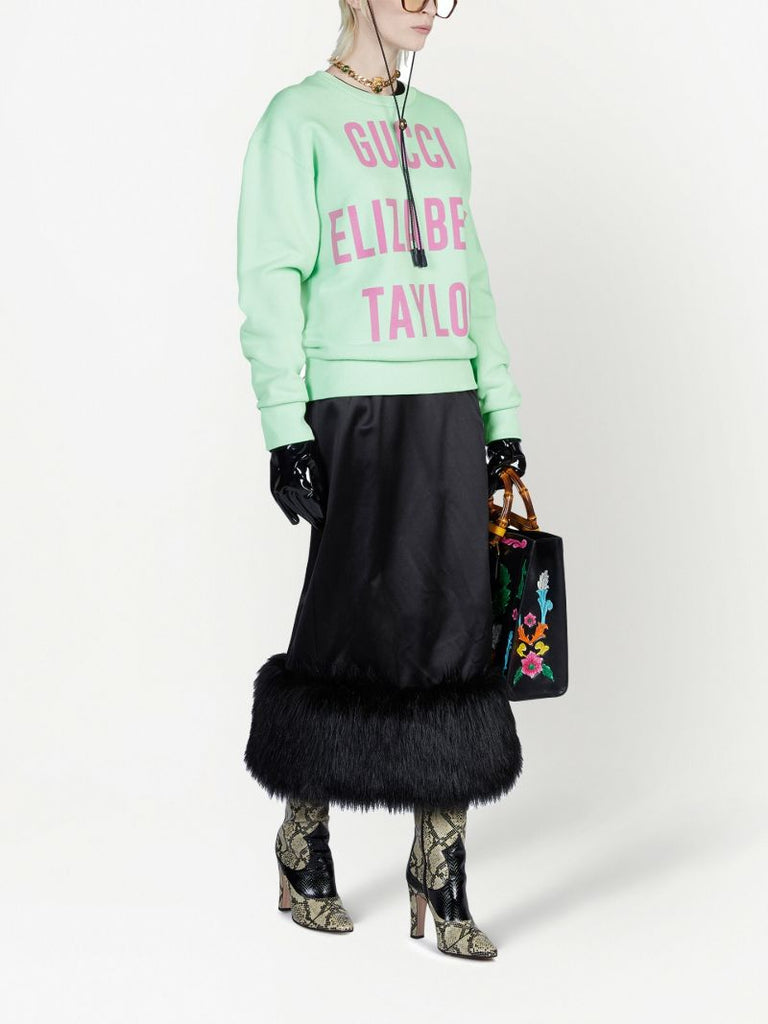 Green Elizabeth Taylor Cotton Sweatshirt