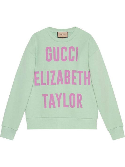 Green Elizabeth Taylor Cotton Sweatshirt