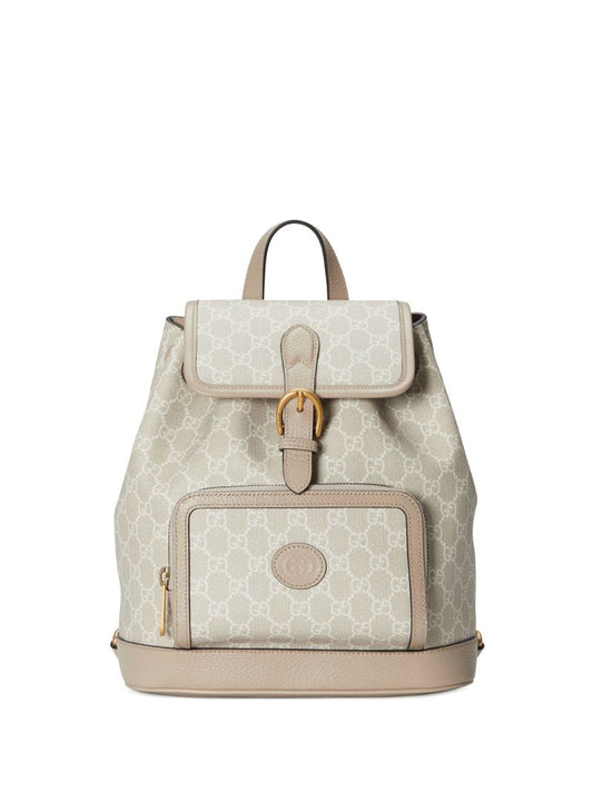 Neutral Gg Supreme Canvas Backpack
