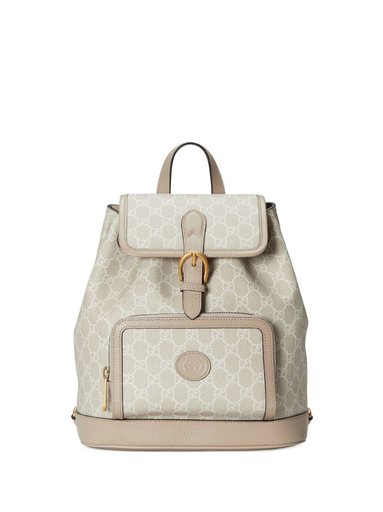 Neutral Gg Supreme Canvas Backpack