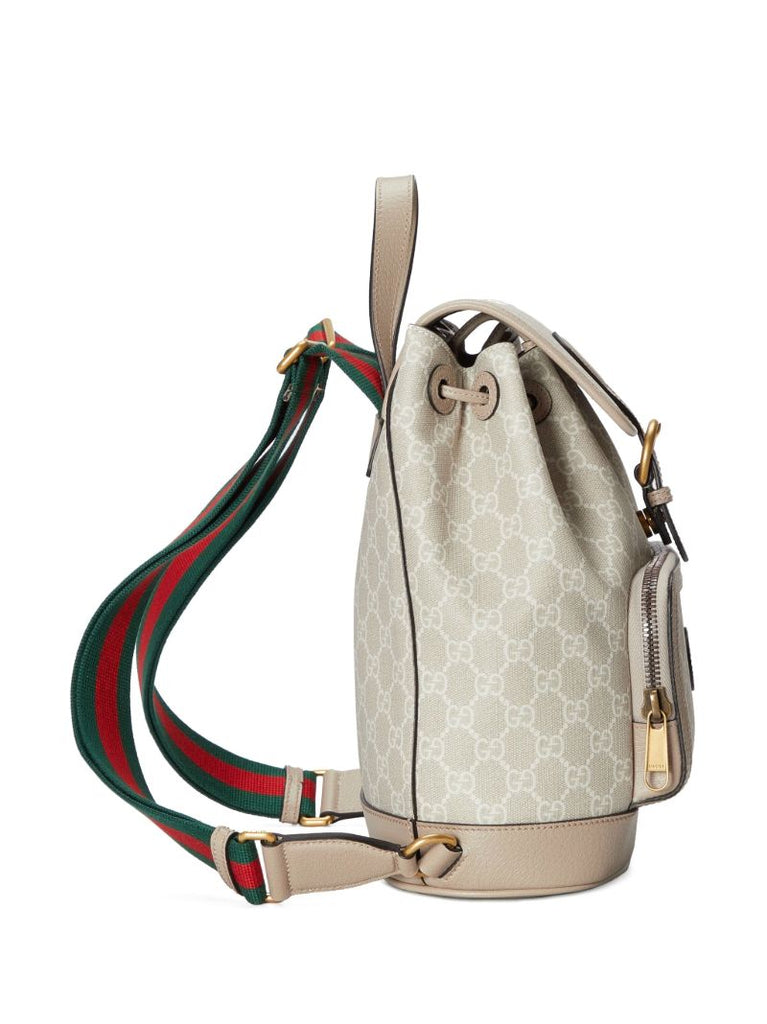 Neutral Gg Supreme Canvas Backpack