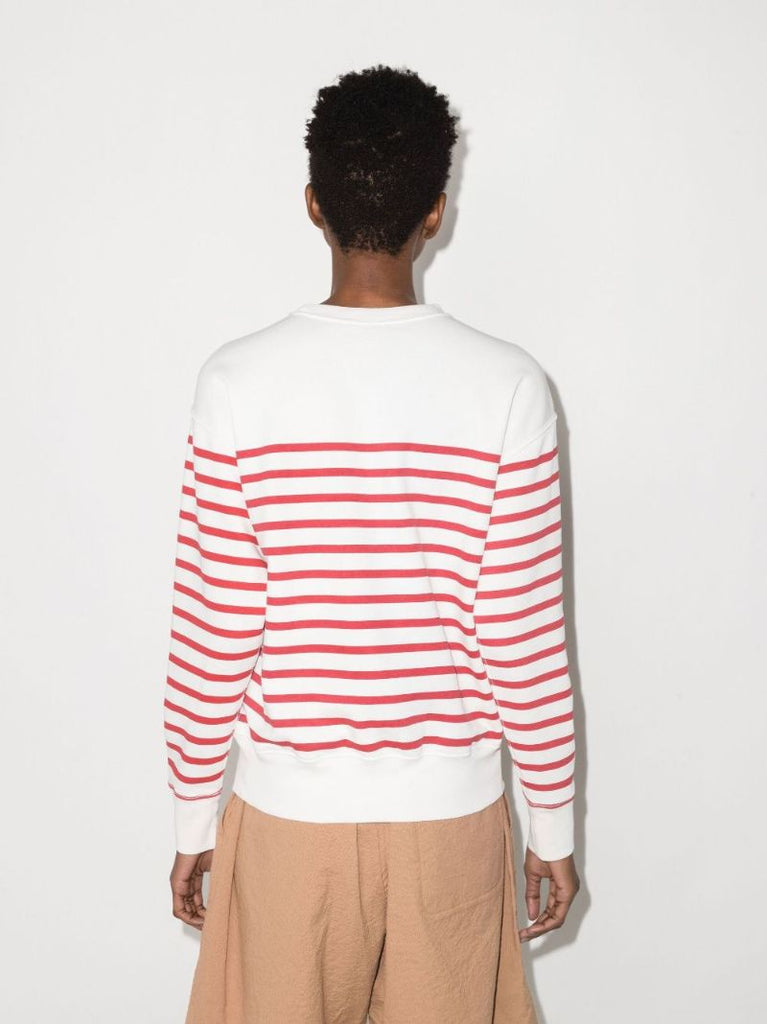 Neutral Polo Bear Striped Sweatshirt