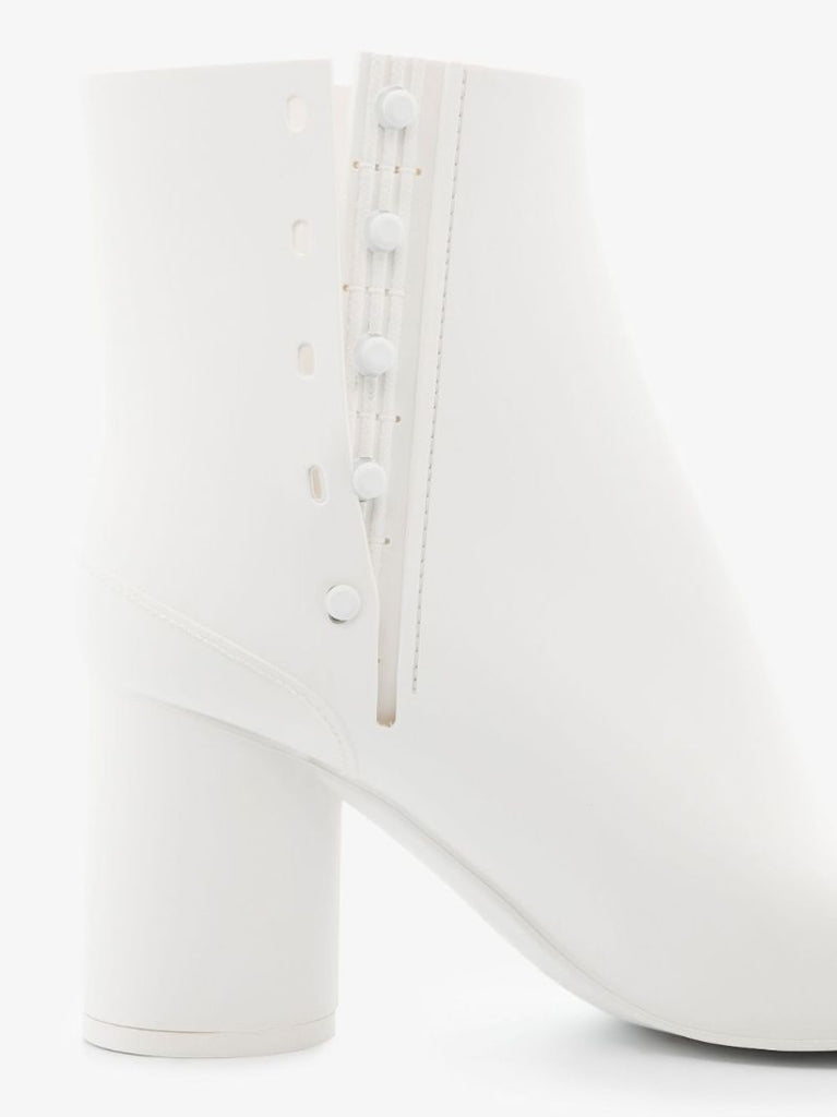 White Tabi 95 Split-toe Rubber Boots