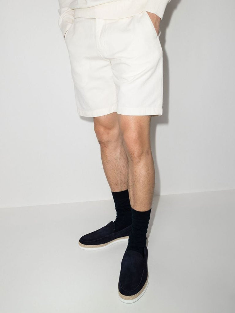 Blue Suede Espadrille Loafers