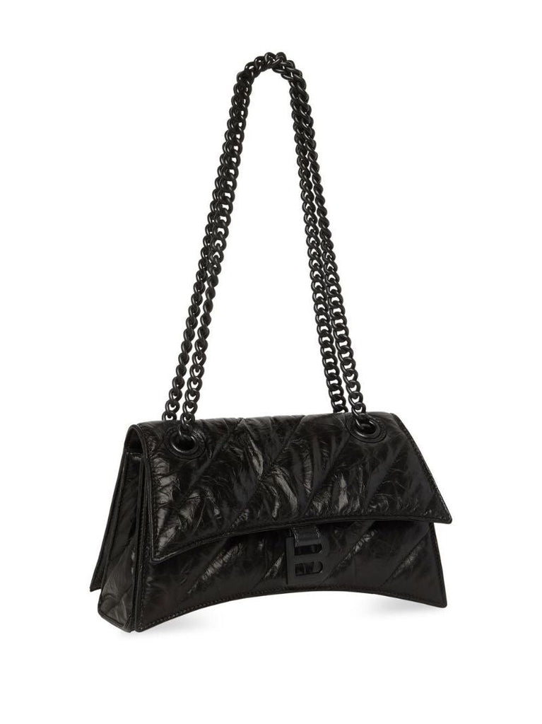 Black Crush Small Leather Shoulder Bag