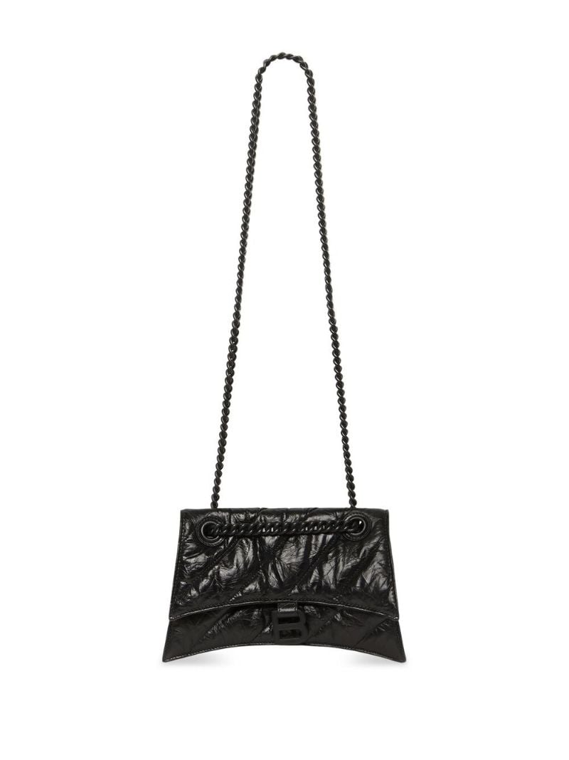 Black Crush Small Leather Shoulder Bag