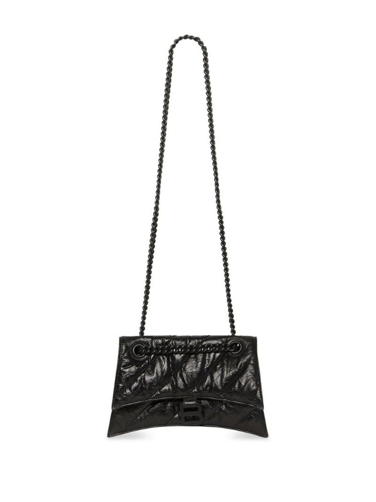 Black Crush Small Leather Shoulder Bag