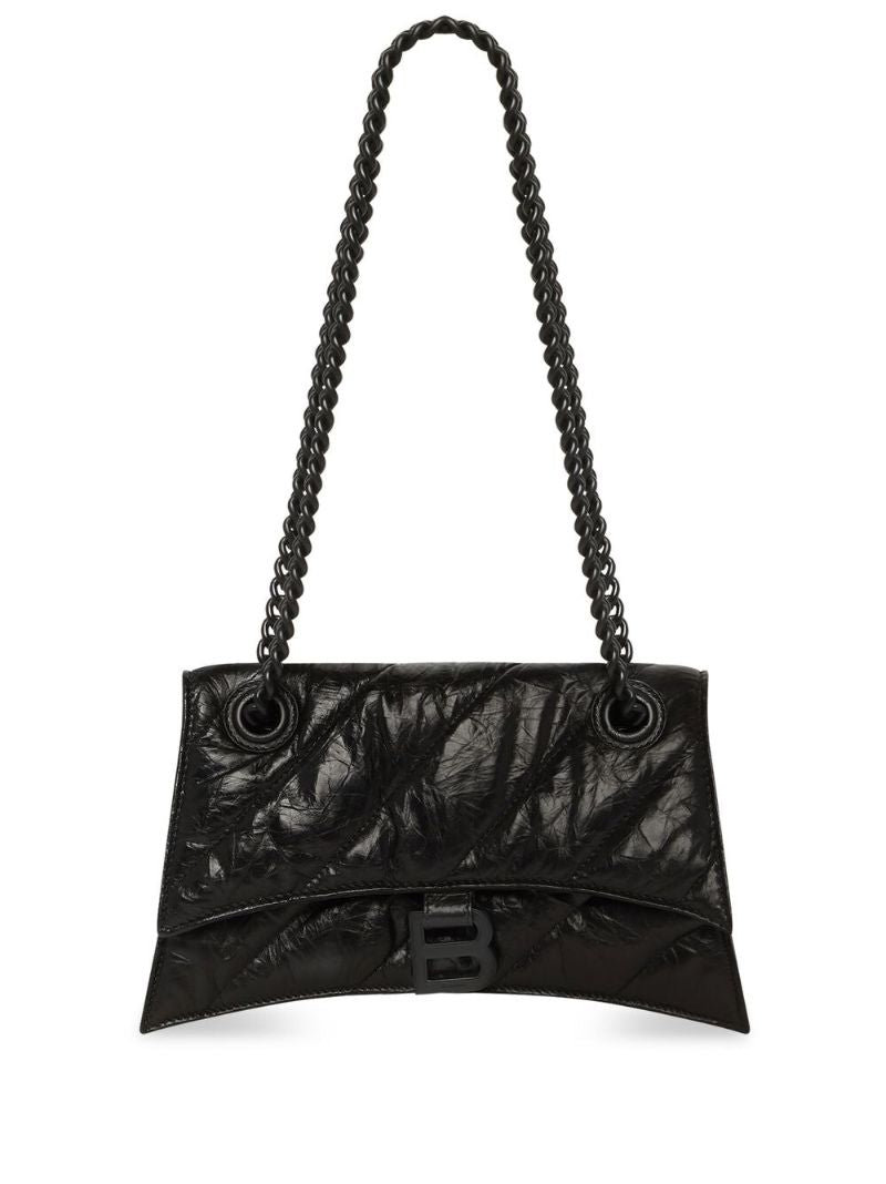 Black Crush Small Leather Shoulder Bag