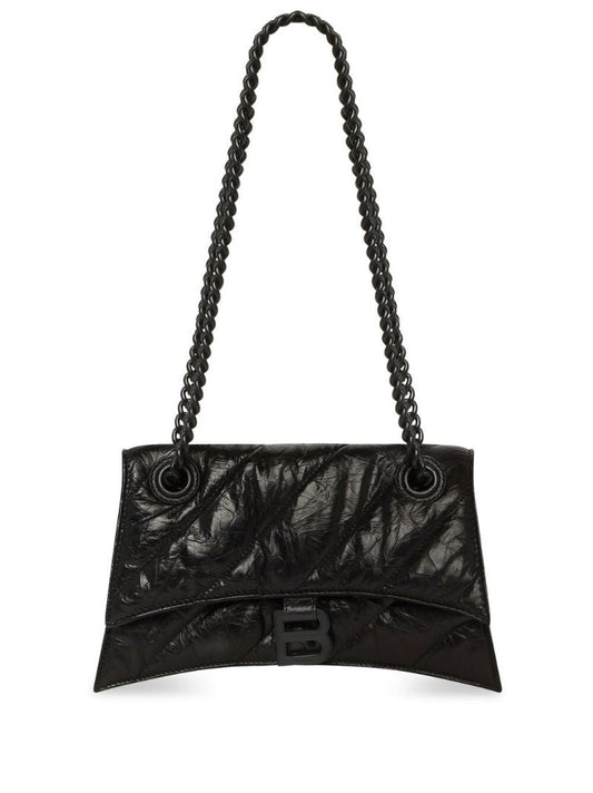 Black Crush Small Leather Shoulder Bag