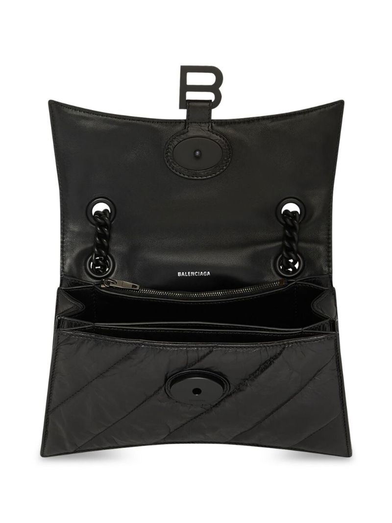 Black Crush Small Leather Shoulder Bag