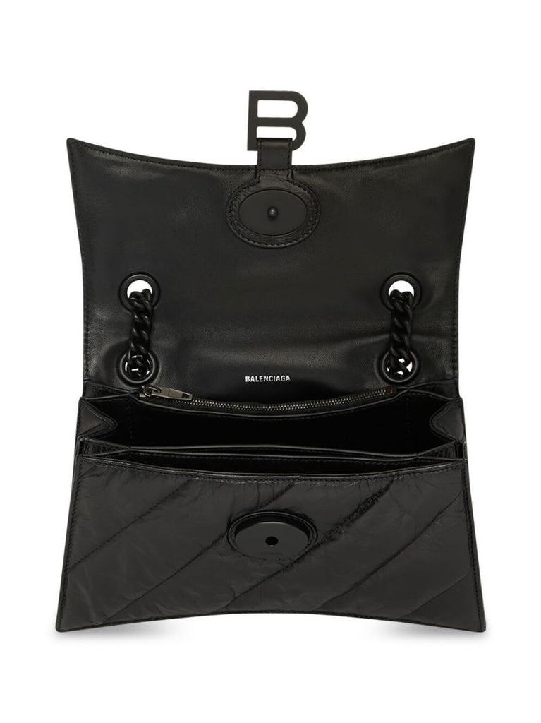 Black Crush Small Leather Shoulder Bag