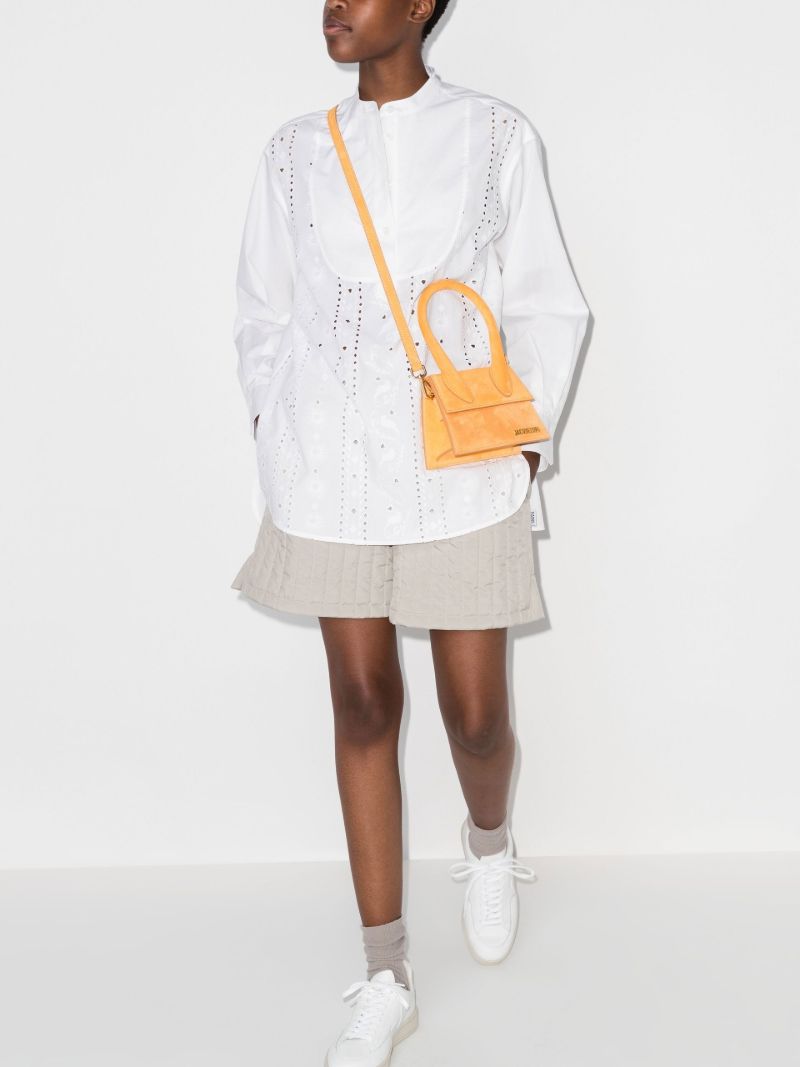 Broderie Anglaise Cotton Poplin Shirt