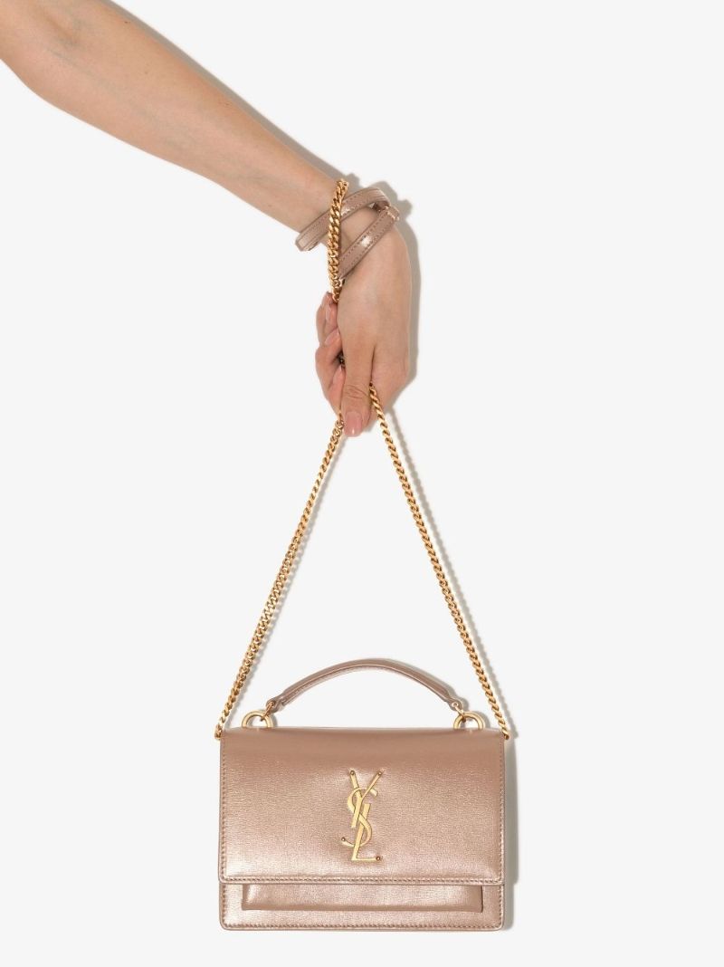 Neutral Sunset Mini Leather Shoulder Bag