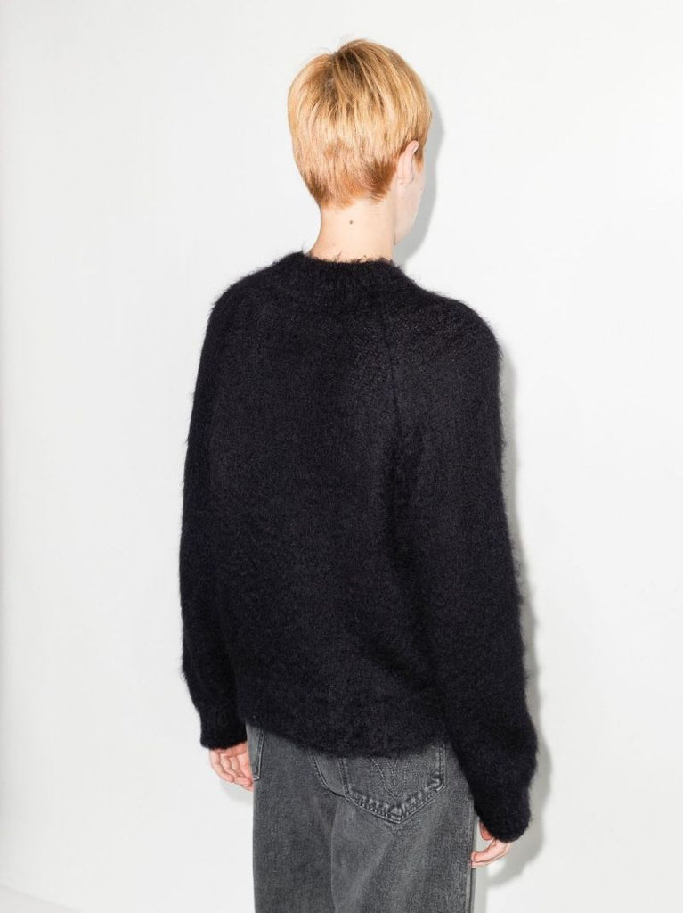 Black Paris Logo Knitted Sweater