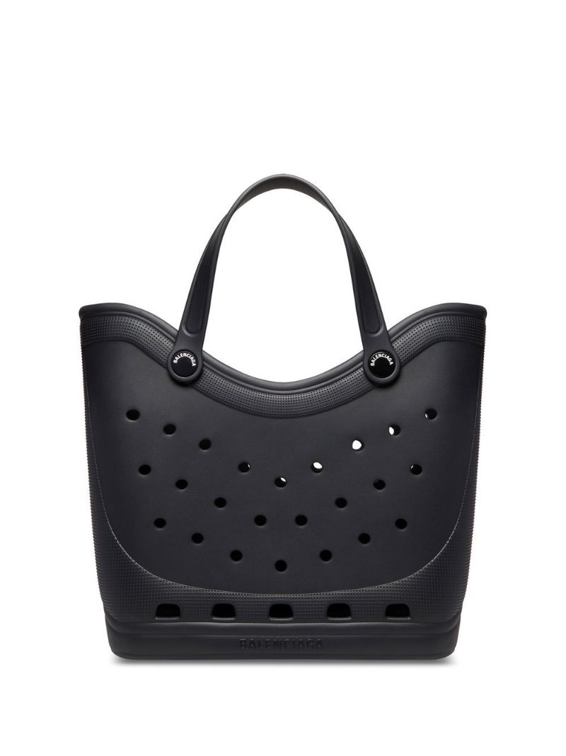 X Crocs Black Large Tote Bag