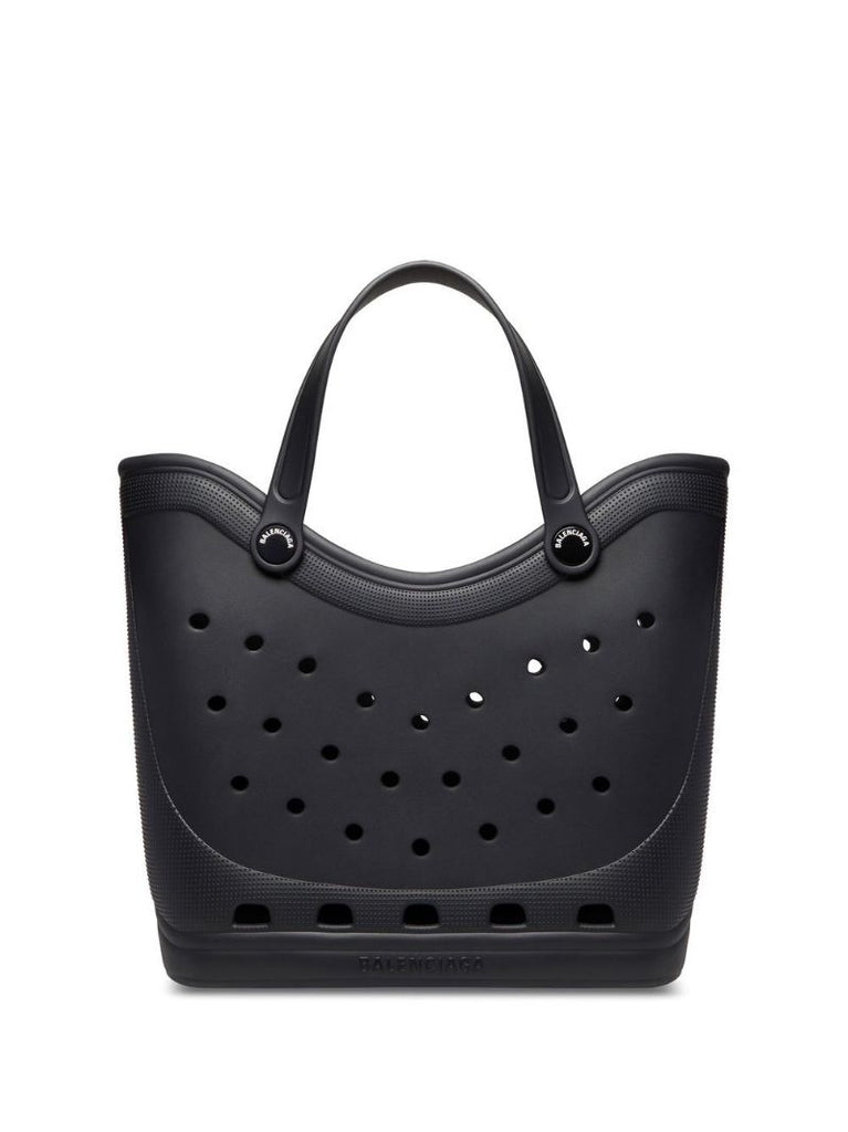 X Crocs Black Large Tote Bag