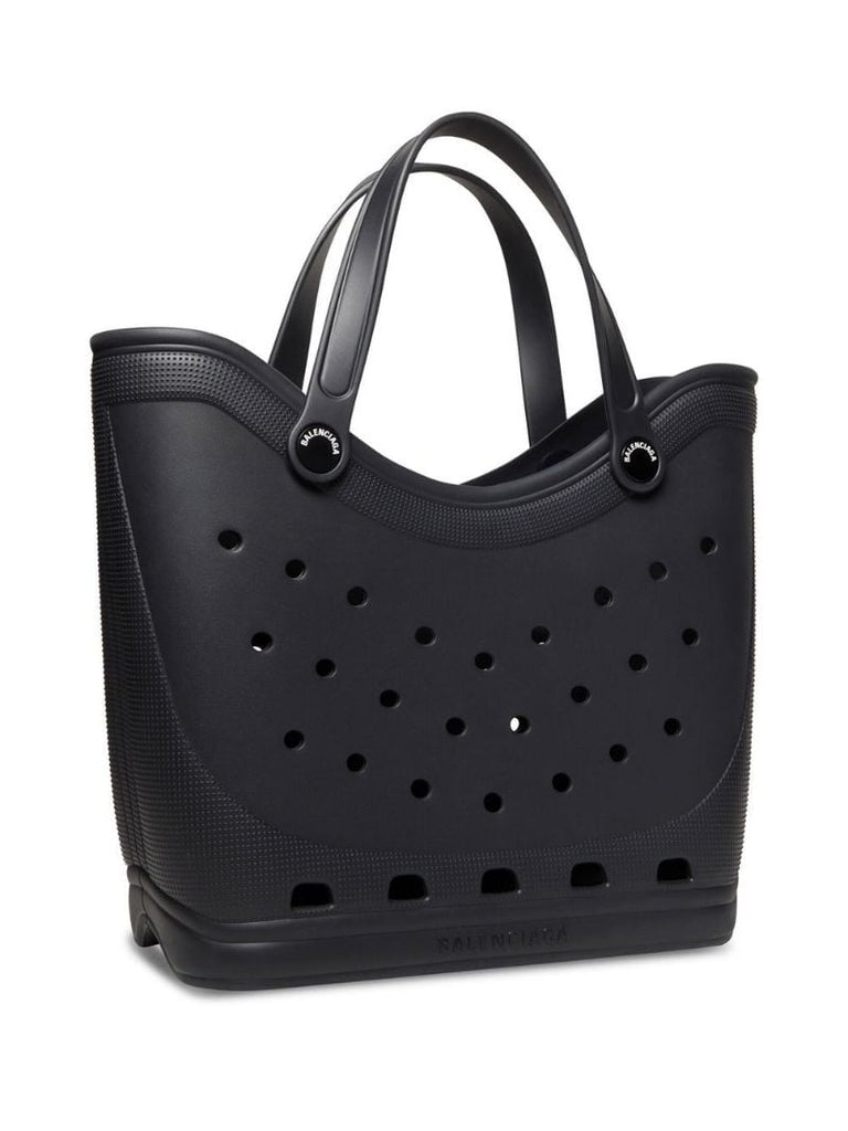 X Crocs Black Large Tote Bag
