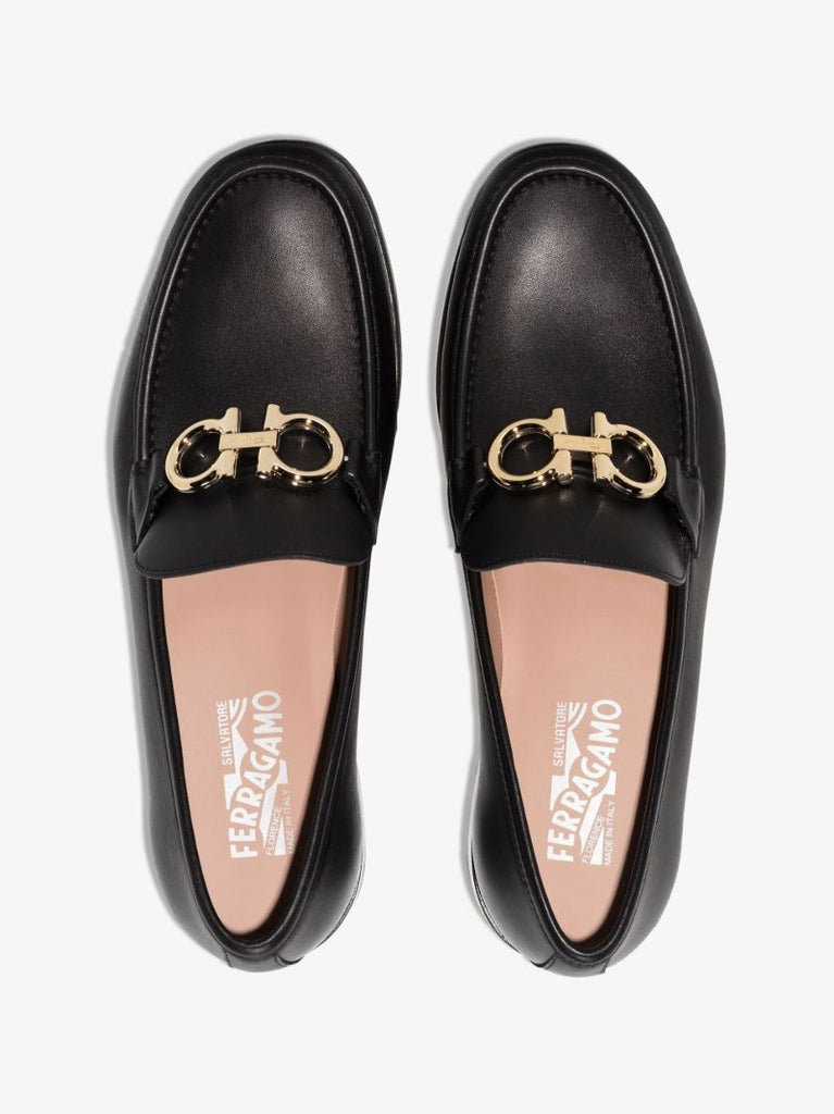 Black Rolo Leather Loafers