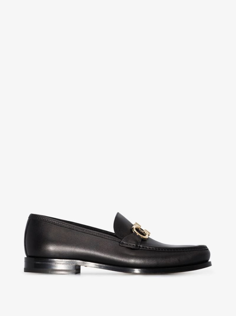 Black Rolo Leather Loafers