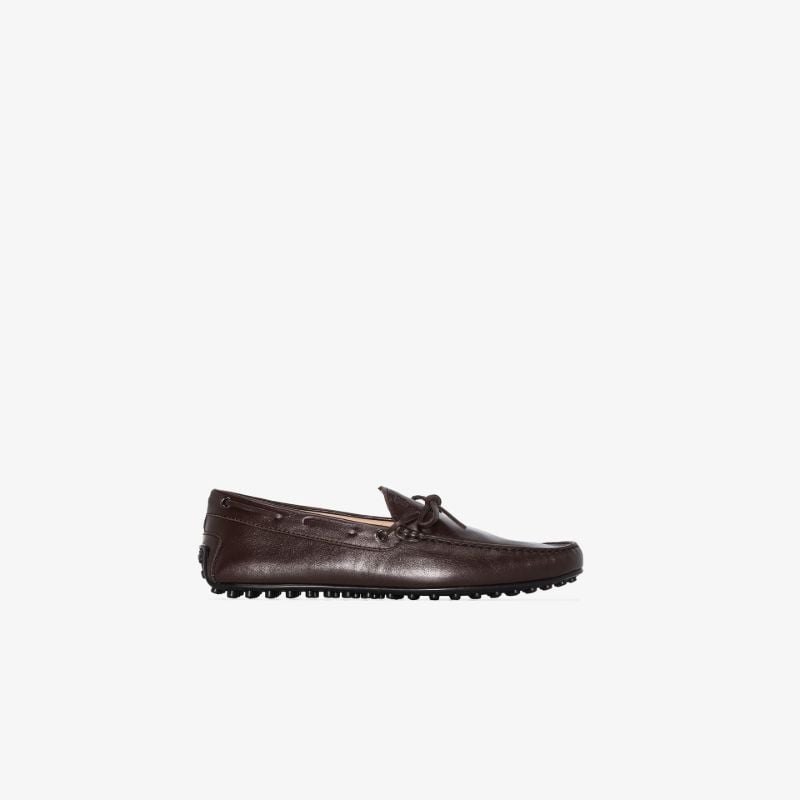 Brown Gommino Leather Driving Shoes