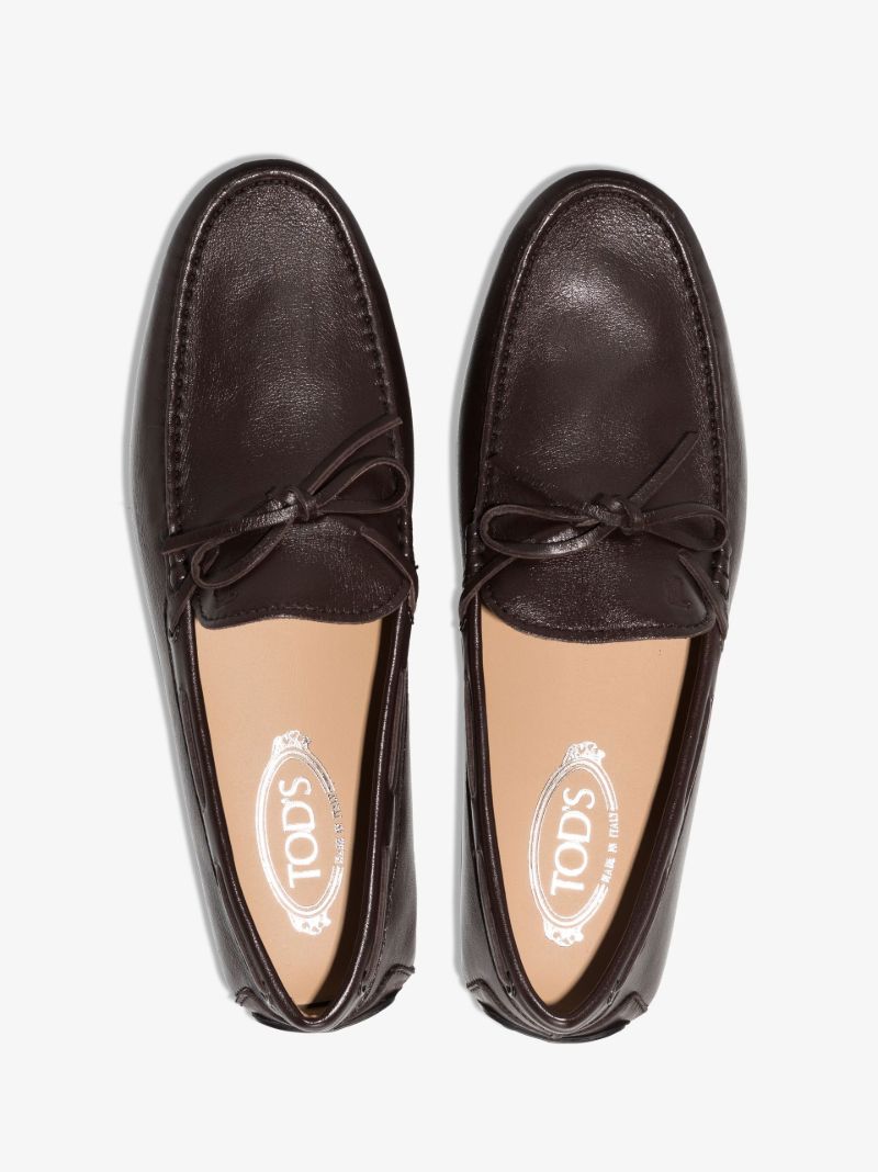 Brown Gommino Leather Driving Shoes