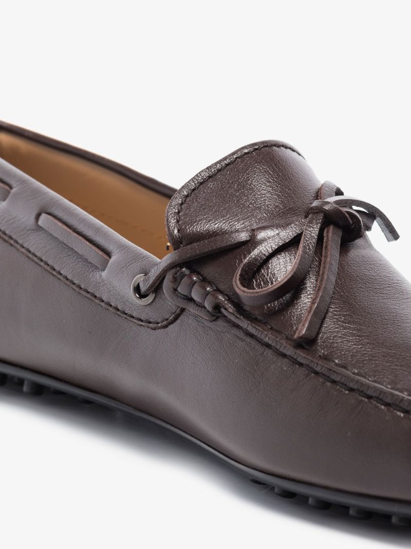 Brown Gommino Leather Driving Shoes