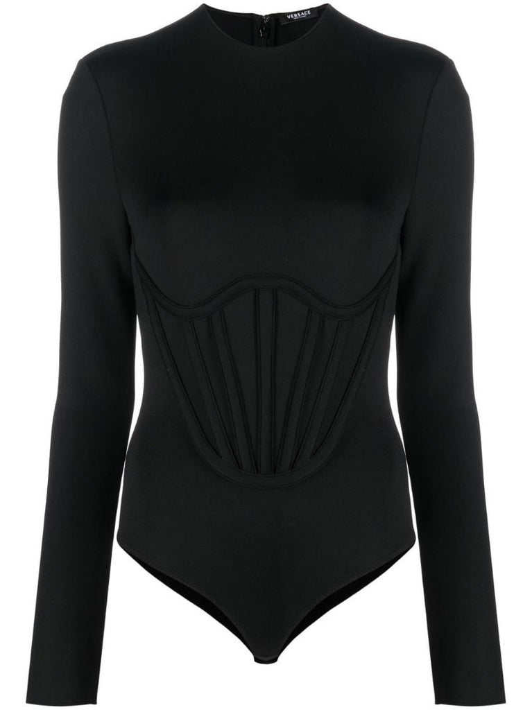 Black Corset Bodysuit
