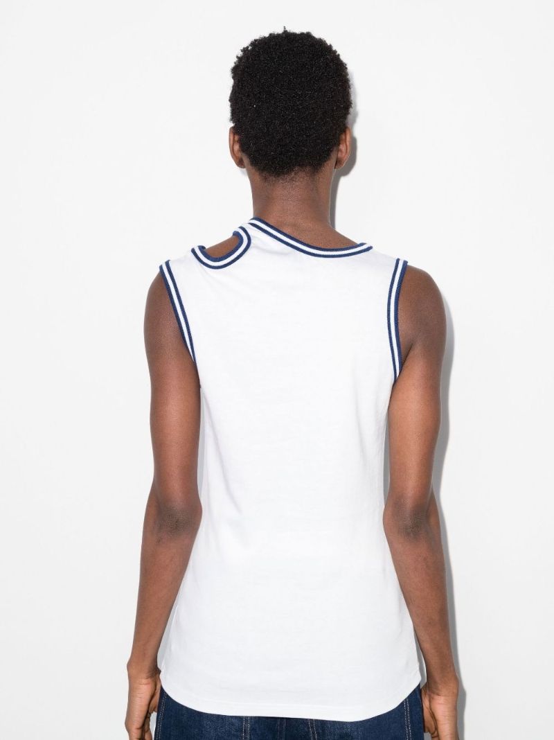 X Fila Cutout Cotton Tank Top