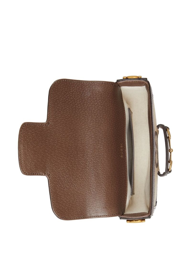 Brown Horsebit 1955 Jumbo Mini Shoulder Bag