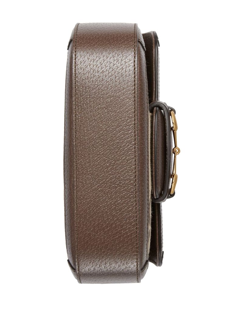 Brown Horsebit 1955 Jumbo Mini Shoulder Bag