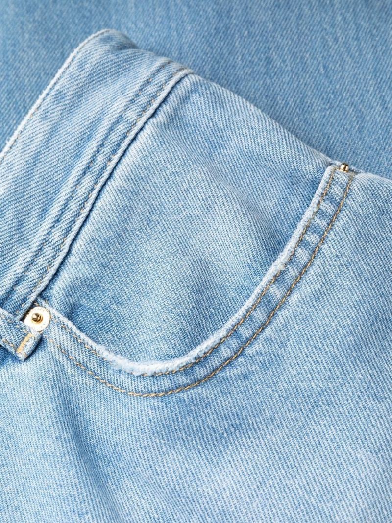 Blue Medusa Wide-leg Jeans