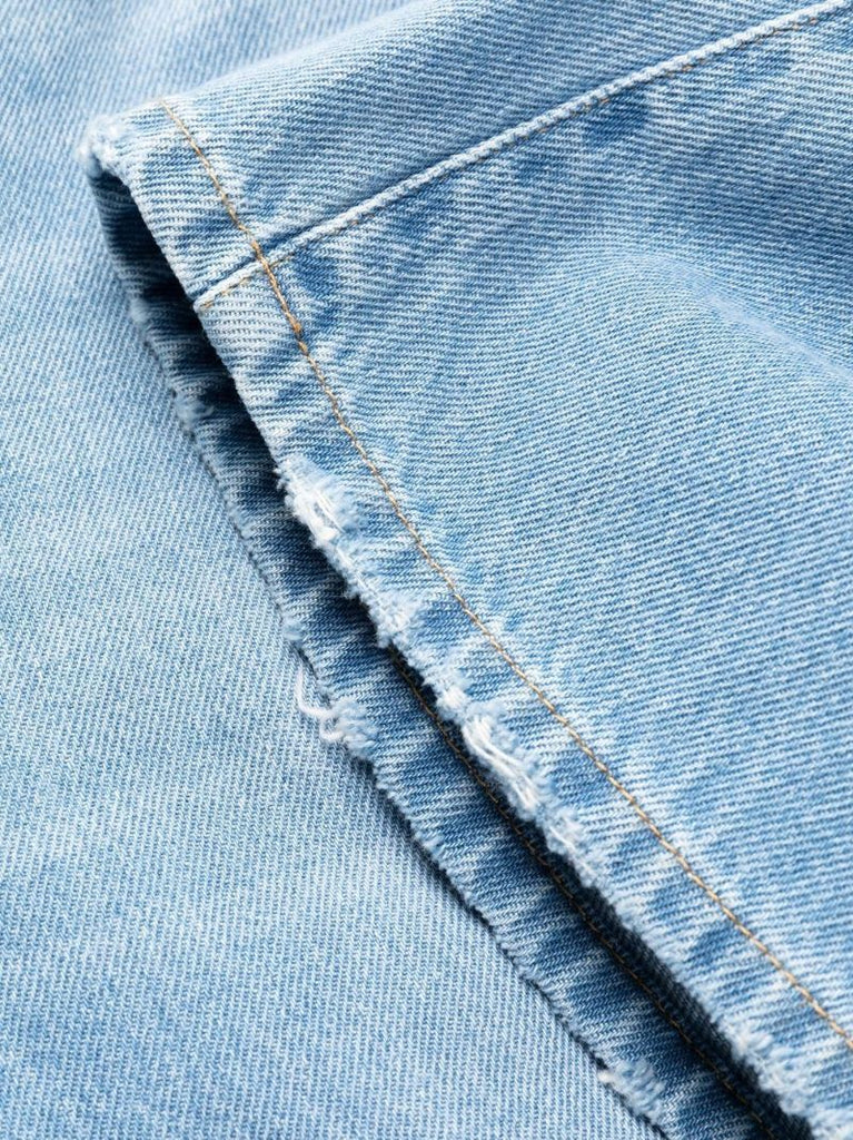 Blue Medusa Wide-leg Jeans