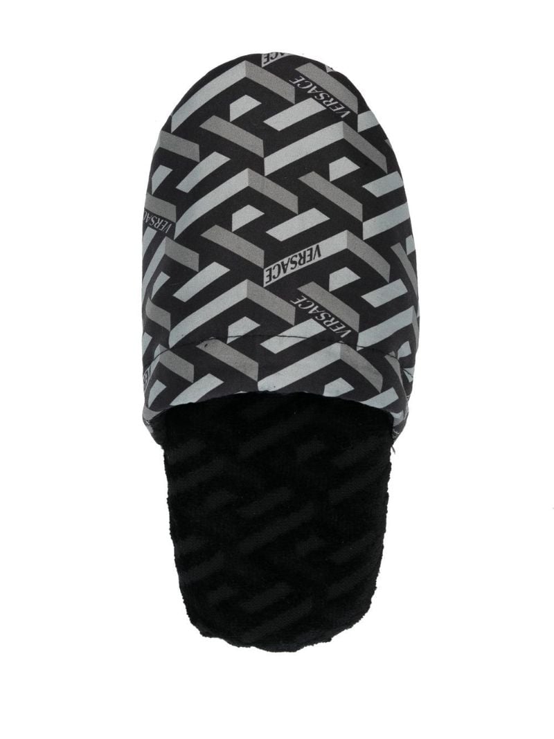 Black La Greca Slippers