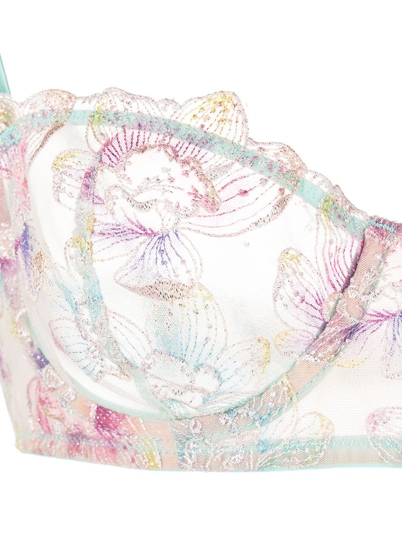 Green Pixie Embroidered Balconette Bra