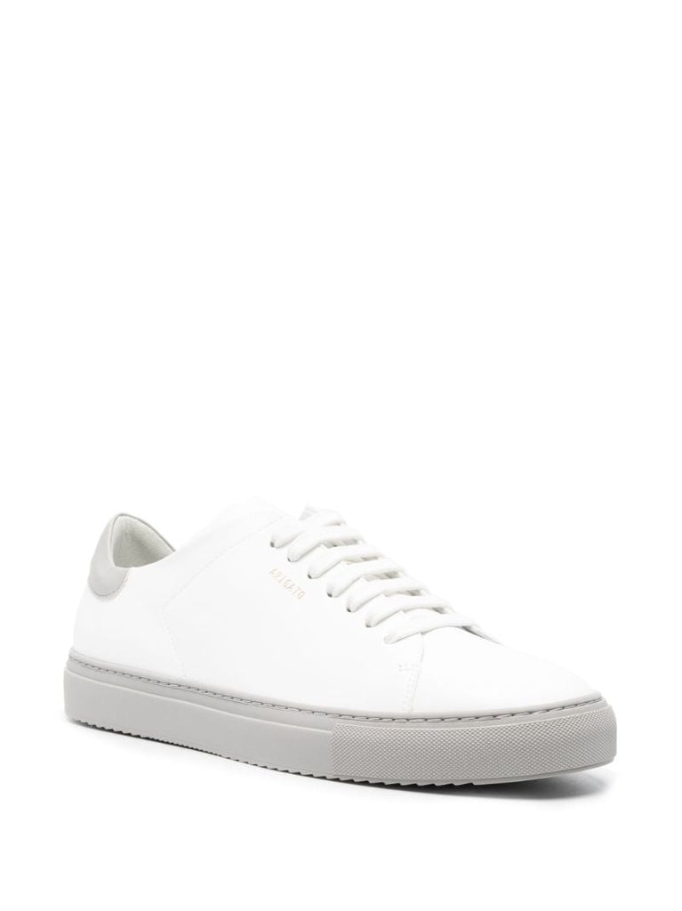White Clean 90 Low Top Leather Sneakers