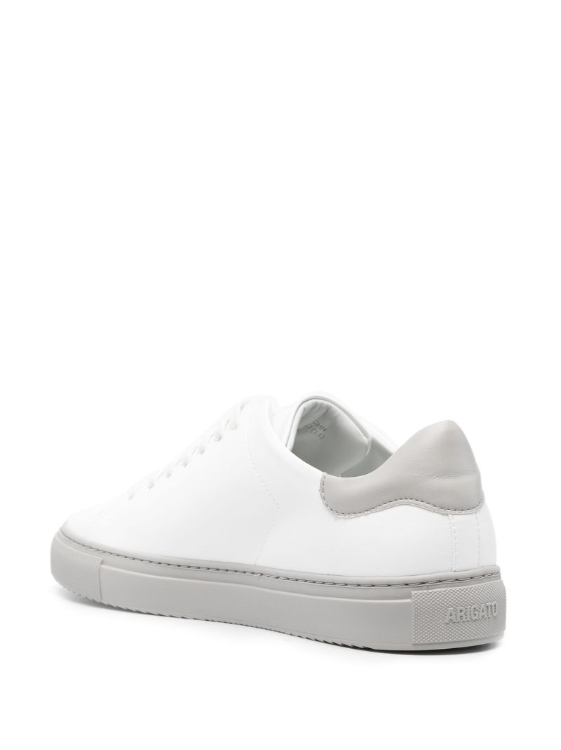 White Clean 90 Low Top Leather Sneakers