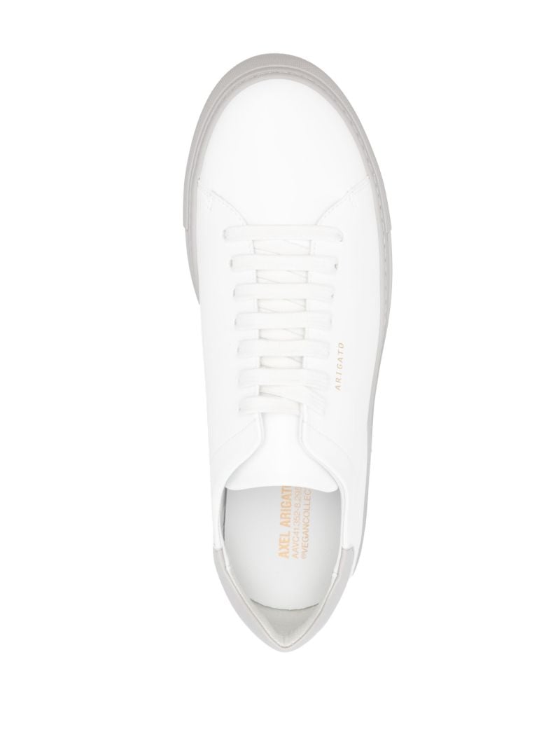 White Clean 90 Low Top Leather Sneakers