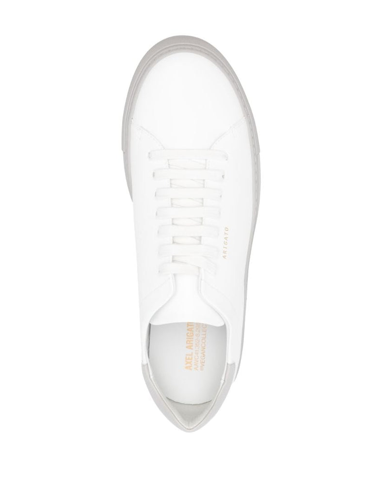 White Clean 90 Low Top Leather Sneakers