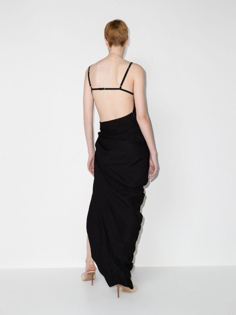 La Robe Saudade Ruched Maxi Dress