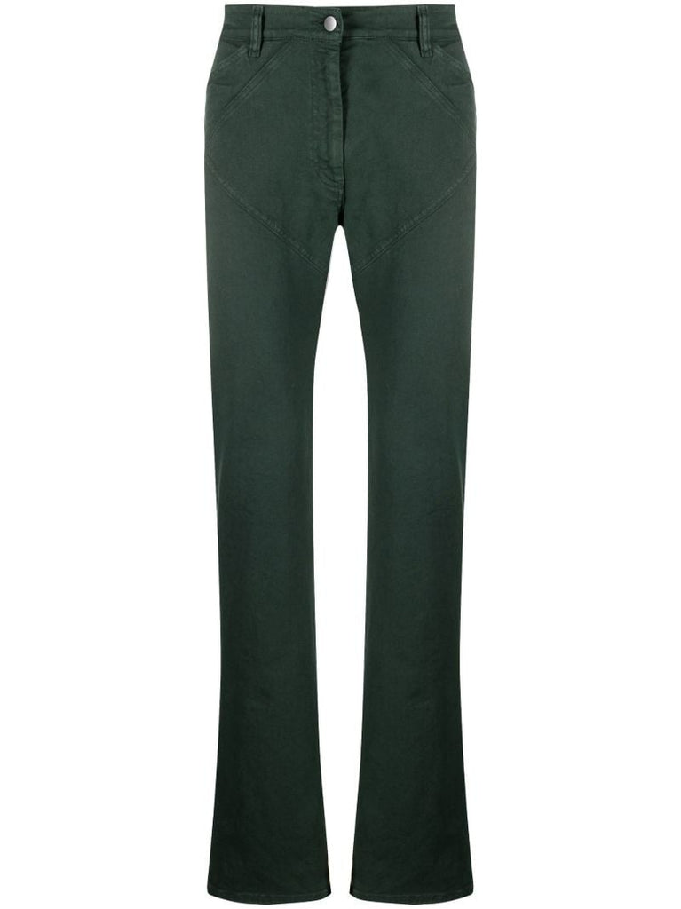 Green Telford Straight Leg Jeans