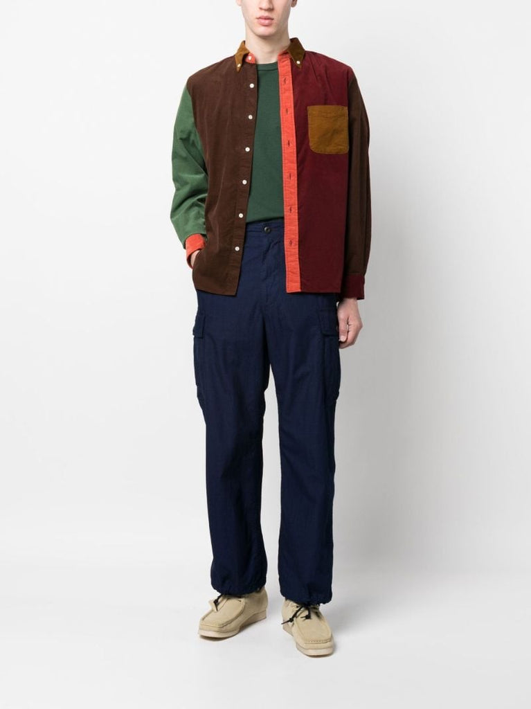 Blue 6 Pocket Loose Trousers