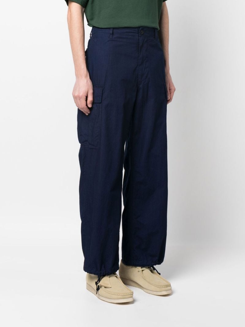 Blue 6 Pocket Loose Trousers