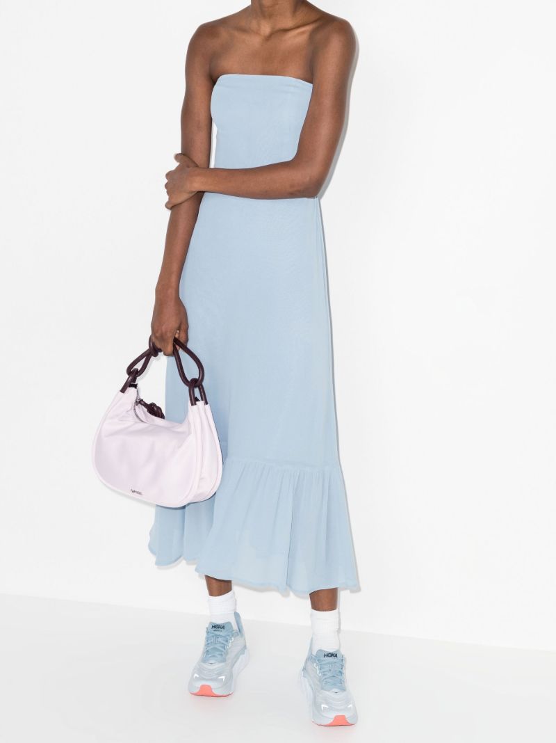 Blue Arta Bandeau Midi Dress
