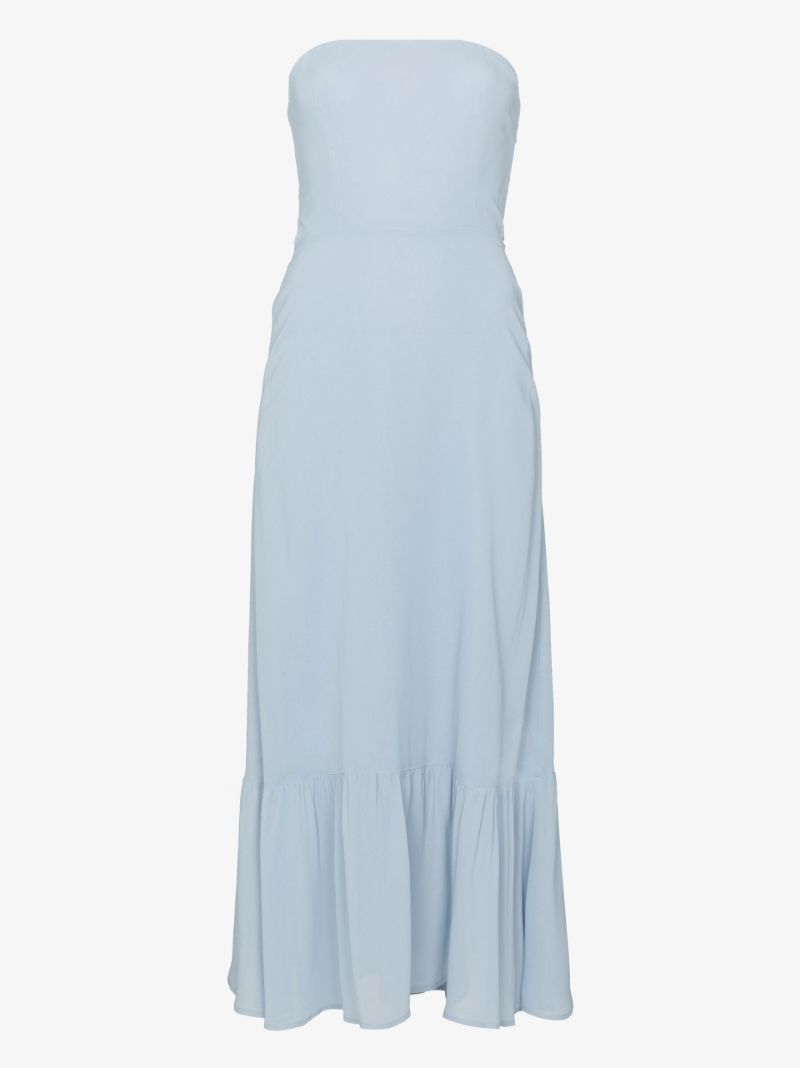 Blue Arta Bandeau Midi Dress