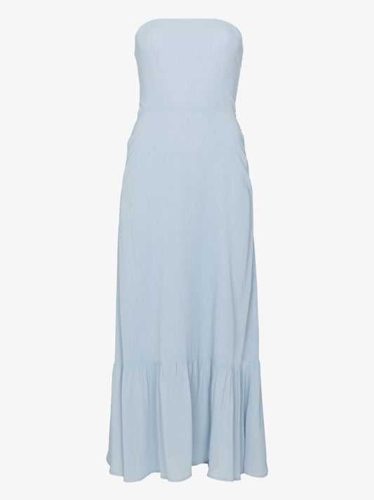 Blue Arta Bandeau Midi Dress