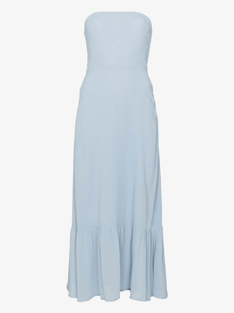 Blue Arta Bandeau Midi Dress