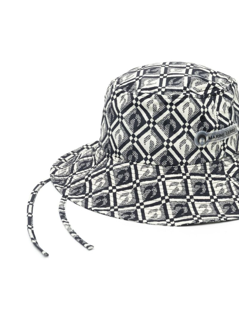 Black Moon Logo Jacquard Bucket Hat