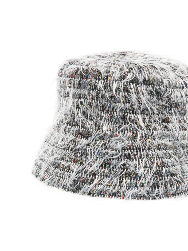 Grey Shaggy Bucket Hat