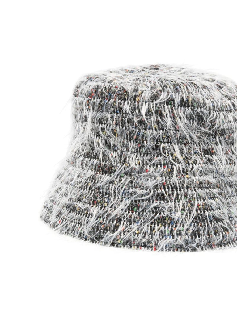 Grey Shaggy Bucket Hat